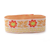 1 Roll Polyester Ribbons, with Fish Pattern, Jacquard Ribbon, Pearl Pink, 1/2inch(12mm), 33yards/roll(30.1752m/roll)