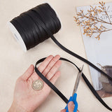 1 Roll Garment Accessories 2 inch(50mm) Satin Ribbon, Black, 25yards/roll(22.86m/roll)