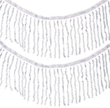 6.5 Yards Encryption Sequins Lace Tassel Fringe Trim, 6 Inch Metallic Sequin Trim Bling Sewing Fringe Trim Embellishment for DIY Crafts Dance Stage Costume Clothing Dress Home Decor
