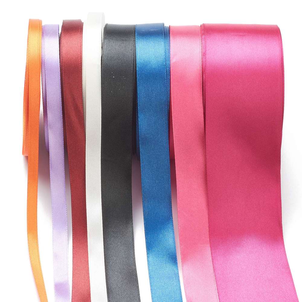 1 Roll L-Pink 25 Yards 6mm - 50mm Silk Satin Ribbon , Wedding