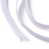 1 Roll Polyester Fiber Ribbons, Light Sky Blue, 3/8 inch(11mm), 100m/roll