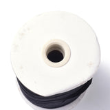 1 Roll Polyester Fiber Ribbons, Green, 3/8 inch(11mm), 100m/roll