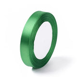 1 Group Single Face Satin Ribbon, Polyester Ribbon, White, 1/2 inch(12mm), about 25yards/roll(22.86m/roll), 250yards/group(228.6m/group), 10rolls/group