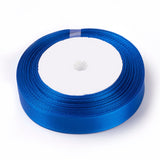 Single Face Satin Ribbon, Polyester Ribbon, Royal Blue, about 5/8 inch(16mm) wide, 25yards/roll(22.86m/roll), 250yards/group(228.6m/group), 10rolls/group