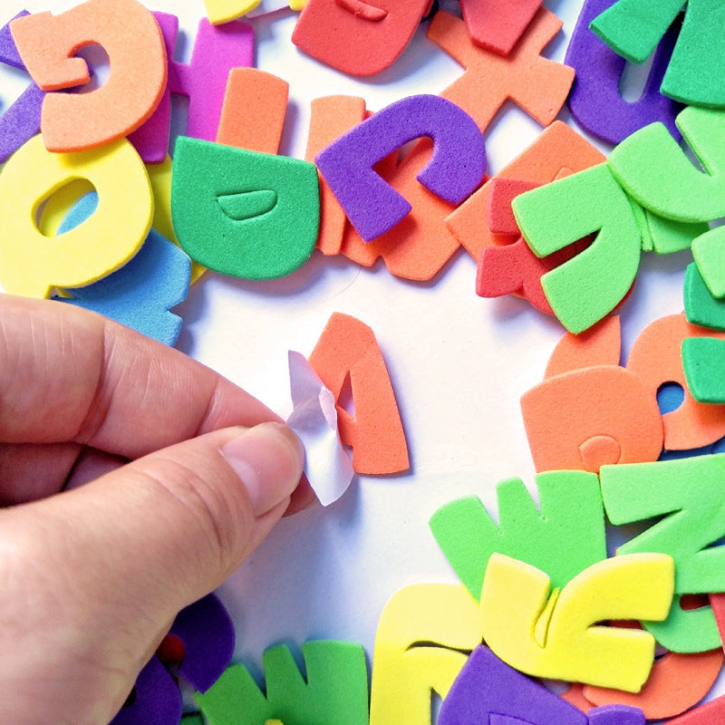 Craspire EVA Self-Adhesive Letter Foam Stickers, Alphabet Learning