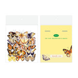 Craspire PET Adhesive Sticker Lables, for Scarpbook, Diary, Notebook, Butterfly, Dark Orange, 105x90x5mm, 10bags/set.