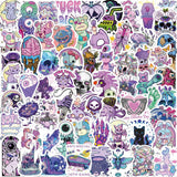 Craspire Waterproof PVC Adhesive Stickers, for Suitcase, Skateboard, Refrigerator, Helmet, Mobile Phone Shell, Animal Pattern, 30~60mm, 65pcs/bag