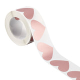 Craspire Coated Scratch Off Film Password Sticker Rolls, DIY Scraping Award Card, Heart, Dark Salmon, 30x35mm, 300pcs/roll