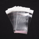 1000 Bag Pearl Film Cellophane Bags, Self-Adhesive Sealing, with Hang Hole, OPP Material, Size: about 9cm wide, 21cm long, 25mic thick, inner measure: 9x15.5cm, hole: 6mm