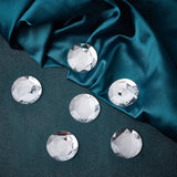 Craspire 30Pcs Extra Large Jewelry Sticker, Acrylic Rhinestone Stick On Cabochon, with Self Adhesive, Half Round/Dome, Faceted, Crystal, 40x7mm