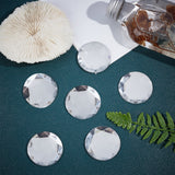 Craspire 30Pcs Extra Large Jewelry Sticker, Acrylic Rhinestone Stick On Cabochon, with Self Adhesive, Half Round/Dome, Faceted, Crystal, 40x7mm