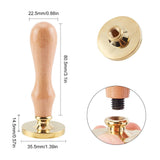 1.39'' Wax Seal Round Blank Seal Stamp - CRASPIRE