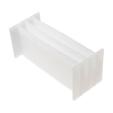 1 Set Plastic Splitter, for Rectangle Soap Molds, White, 88x86x5mm, 200x86x3mm, 5pcs/set