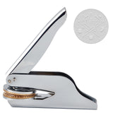 Five-Pointed Star Open Book Embosser Seal Stamp