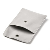 10 pc Square Velvet Jewelry Bags, with Snap Fastener, Gainsboro, 10x10x1cm
