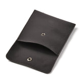 10 pc Square Velvet Jewelry Bags, with Snap Fastener, Black, 10x10x1cm