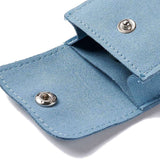 5 pc Rectangle Velvet Pouches, with Iron Clasp, Jewelry Storage Bags, for Rings & Necklaces & Bracelet Holders, Cornflower Blue, 6.2x6x1.1cm