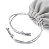 100 pc Velvet Jewelry Bags, Gray, 11.8x10cm