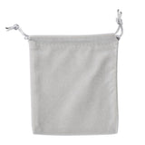 100 pc Velvet Jewelry Bags, Gray, 11.8x10cm
