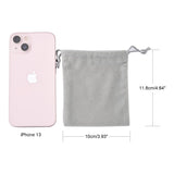 100 pc Velvet Jewelry Bags, Gray, 11.8x10cm