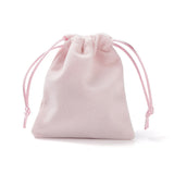 100 pc Velvet Jewelry Bags, Pink, 11.8x10cm