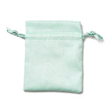 30 pc Velvet Cloth Drawstring Bags, Jewelry Bags, Christmas Party Wedding Candy Gift Bags, Rectangle, Aquamarine, 10x8cm