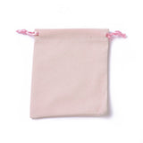 20 pc Velvet Packing Pouches, Drawstring Bags, Pink, 12~12.6x10~10.2cm