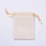 20 pc Velvet Packing Pouches, Drawstring Bags, Wheat, 12~12.6x10~10.2cm