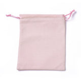 20 pc Velvet Packing Pouches, Drawstring Bags, Pink, 15~15.2x12~12.2cm