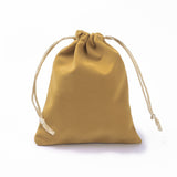20 pc Velvet Packing Pouches, Drawstring Bags, Goldenrod, 15~15.2x12~12.2cm