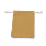 20 pc Velvet Packing Pouches, Drawstring Bags, Goldenrod, 15~15.2x12~12.2cm