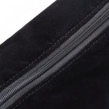 1 pc Velvet Zipper Bags, Bracelet Jewelry Bags, Black, 30x7.8cm