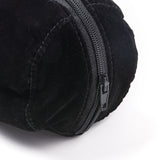 1 pc Velvet Zipper Bags, Bracelet Jewelry Bags, Black, 30x7.8cm