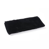 1 pc Foldable Velvet Jewelry Travel Roll Bag, Portable Storage Case, For Necklace Display, Black, 64.5x57x0.6cm