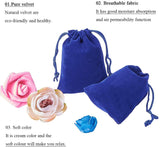 1 Set 18 Pcs Velvet Pouches Jewellery Gift Bags Wedding Favor Bags with Drawstrings for Wedding Favor Packaging, 9x7cm
