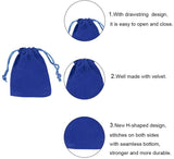 1 Set 18 Pcs Velvet Pouches Jewellery Gift Bags Wedding Favor Bags with Drawstrings for Wedding Favor Packaging, 9x7cm