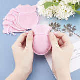 50 pc 50 Pcs Velvet Bags, Calabash Shape Drawstring Jewelry Pouches Small Candy Gift Bags for Christmas Wedding Birthday Party Favors, Hot Pink 9x7cm(3.54"x2.75")