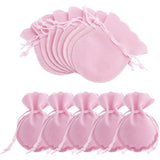 50 pc 50 Pcs Velvet Bags, Calabash Shape Drawstring Jewelry Pouches Small Candy Gift Bags for Christmas Wedding Birthday Party Favors, Hot Pink 9x7cm(3.54"x2.75")