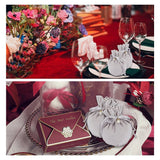 12 pc Velvet Jewelry Bags with Drawstring & Plastic Imitation Pearl, Velvet Cloth Gift Pouches, Gray, 13.2x14x0.4cm