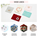 1 Set Velvet Bags, with Iron Snap Button, Jewelry Pouches Bags, Gift Bag, Mixed Color, 7.1x6.9cm, 5 colors, 2pcs/color, 10pcs