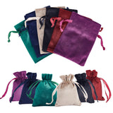 1 Set 12Pcs 6 Colors Velvet Bags Drawstring Jewelry Pouches, Candy Pouches, for Wedding Shower Birthday Party, Mixed Color, 12x9cm, 2pcs/color