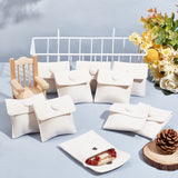 12 pc 12 Pcs Velvet Jewelry Pouches with Snap Button, Off-white Velvet Jewelry Storage Bags Luxury Gift Bag for Candy Gift and Jewelry Necklace Bracelet Packing, 7x7cm