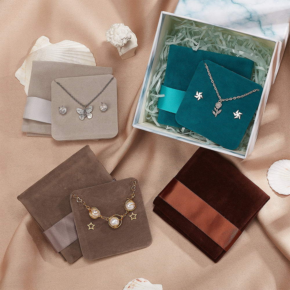 Shop CRASPIRE Velvet Jewelry Bags 10pcs Drawstring Jewelry Pouch