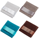 1 Bag 4 Pcs Velvet Jewelry Pouches with Cards, 4 Colors Grey Brown Velvet Jewelry Storage Bags Jewelry Wrap Gift Bags with Jewelry Display Cards for Necklace Bracelet Earring Studs Protection
