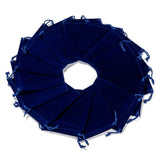 50 pc Rectangle Velvet Pouches, Gift Bags, Dark Blue, 12x10cm
