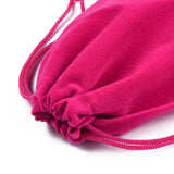 50 pc Rectangle Velvet Pouches, Gift Bags, Camellia, 12x10cm