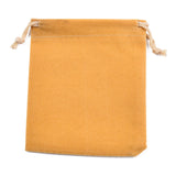 50 pc Rectangle Velvet Pouches, Gift Bags, Goldenrod, 12x10cm