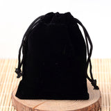50 pc Rectangle Velvet Pouches, Gift Bags, Black, 15x10cm