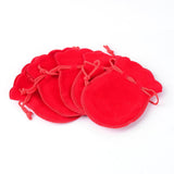 100 pc Gourd Velvet Bags, Red, 9.5x7.5cm