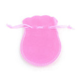 100 pc Gourd Velvet Bags, Pink, 9.5x7.5cm